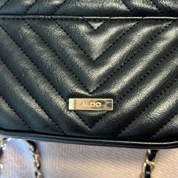 Aldo, black hand bag, long chain - Picture 10 of 10